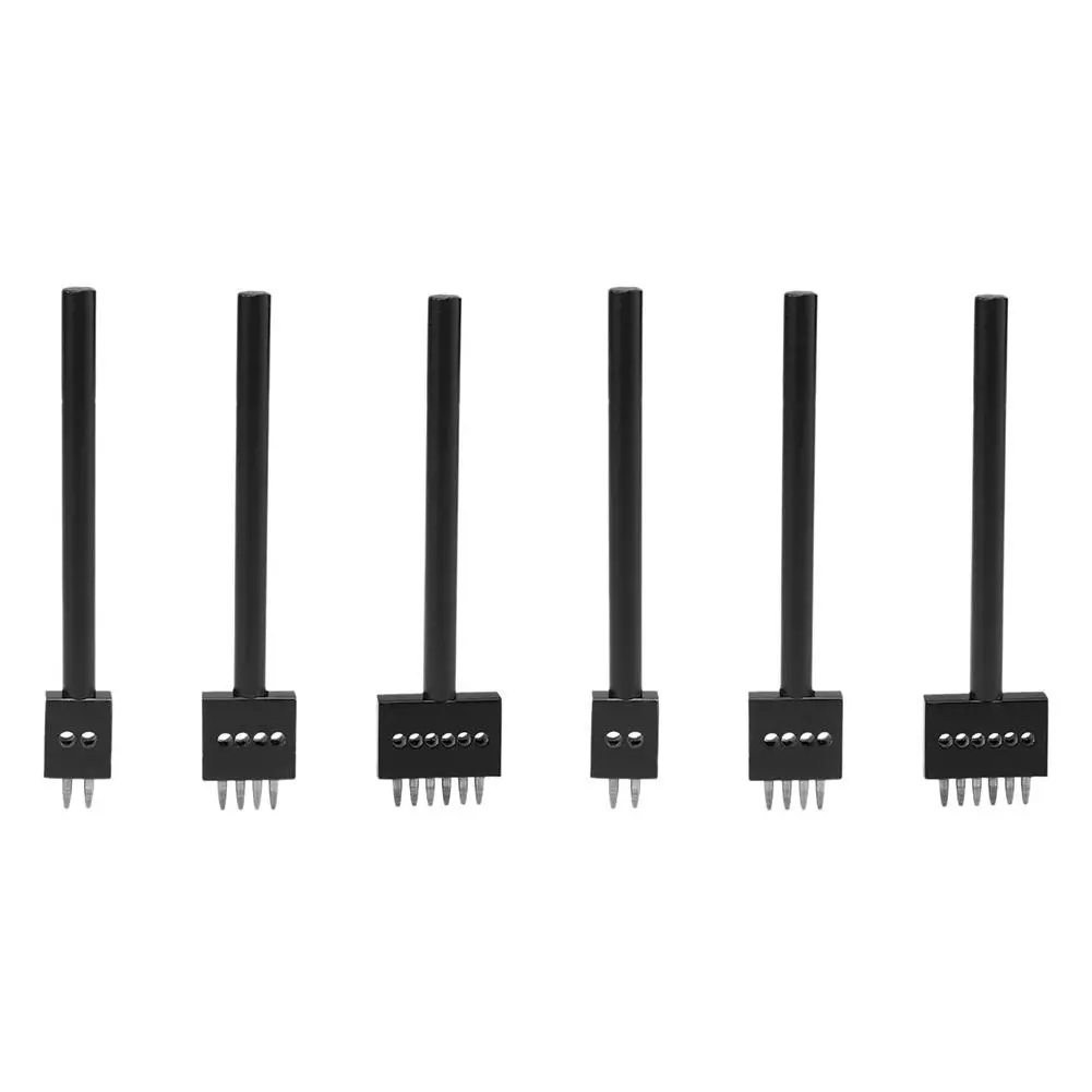 5 мм DIY инструмент для пробивки кожи 2/4/6 зубец кольцевой резной Простроченный