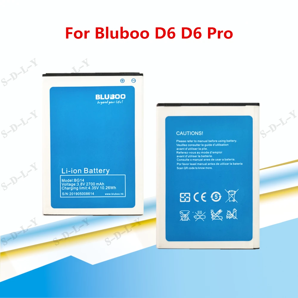 3 8 в 2700 мАч BG14 батарея для Bluboo D6 Pro телефона Высокое качество Замена батареи Bateria +