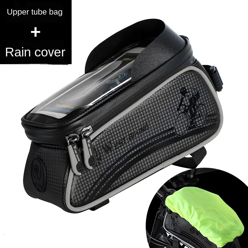 

Bicycle Bag Cycling Top Front Tube Frame Bag Waterproof 6.0 Inches Phone Case Storage Touch Screen MTB Road Bike Bag