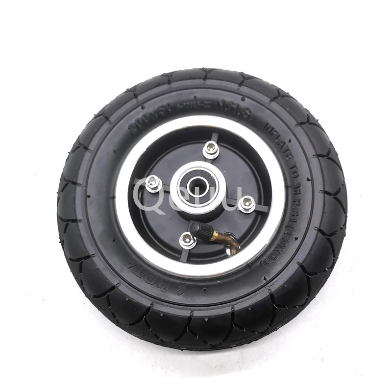 

200x50 With Drum Brake 8" Pneumatic Wheel With Expansion Brake for Electric Scooter Aluminium Wheel Brake Brake line 120mm