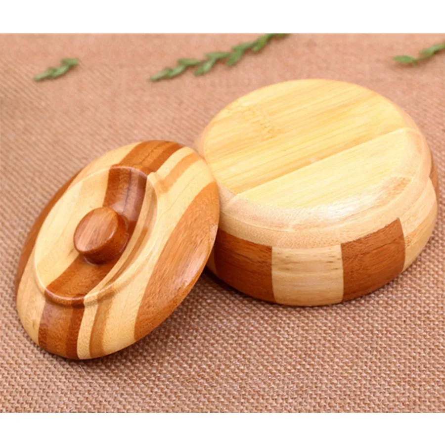 

Bamboo Ashtrays Desk Home accessories Creative Portable Travel Cigarette Ash Tray Ashtray for Home