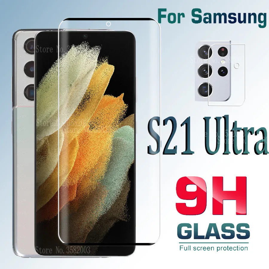 

2in1 protective glass For samsung galaxy s21 ultra camera screen protector For samsung s 21 plus s21ultra tempered glass films