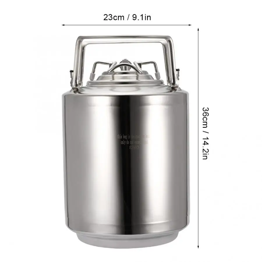 10 л Бытовая 304 Нержавеющая сталь Пивная бочка бочонок для напитков домашний