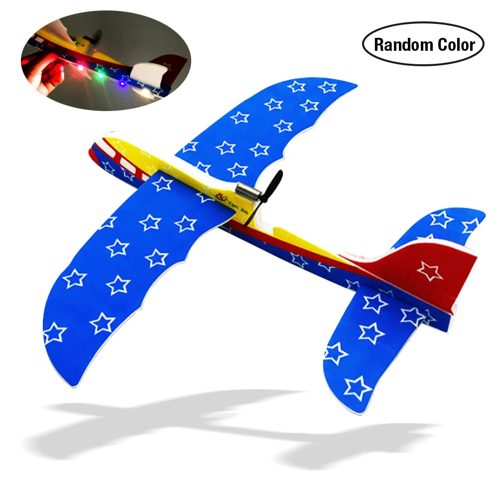 DIY биплан AB Glider пены приведенный в действие самолетах Перезаряжаемые Электрический самолет модель научные Развивающие игрушки для детей Лидер продаж