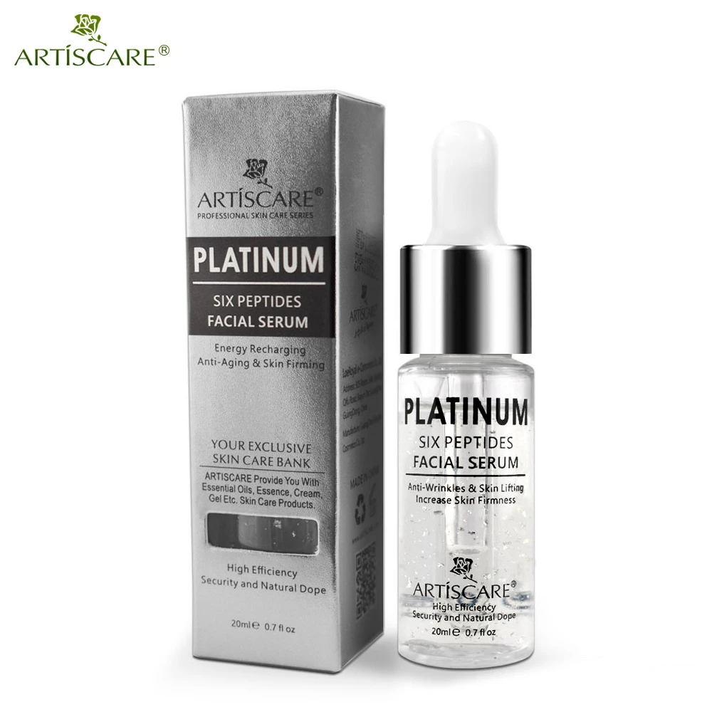 Сыворотка с шестью пептидами ARTISCARE Platinum 20 мл гиалуроновая кислота против морщин