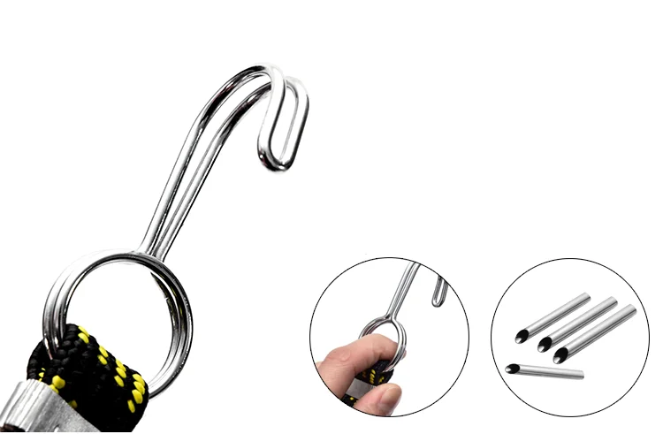 Эластичный ремешок для багажа 1 м с 2 крючками мотоцикла велосипеда высокого