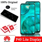 100% Оригинальный 6,4 ''ЖК-дисплей с рамкой для Huawei P40 Lite Nova 6 se дисплей сенсорный экран дигитайзер в сборе запасные части