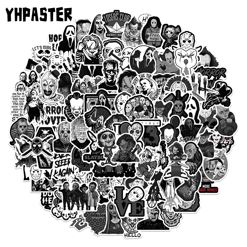 Классический Забавный фильм Джек Фредди Крюгер 10/30/50 шт. ужасные наклейки для