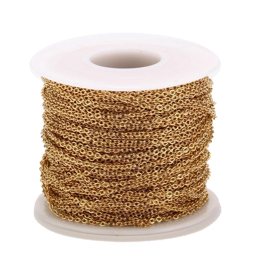 Цепочка из нержавеющей стали для изготовления украшений сделай сам 2 м 1 мм 5