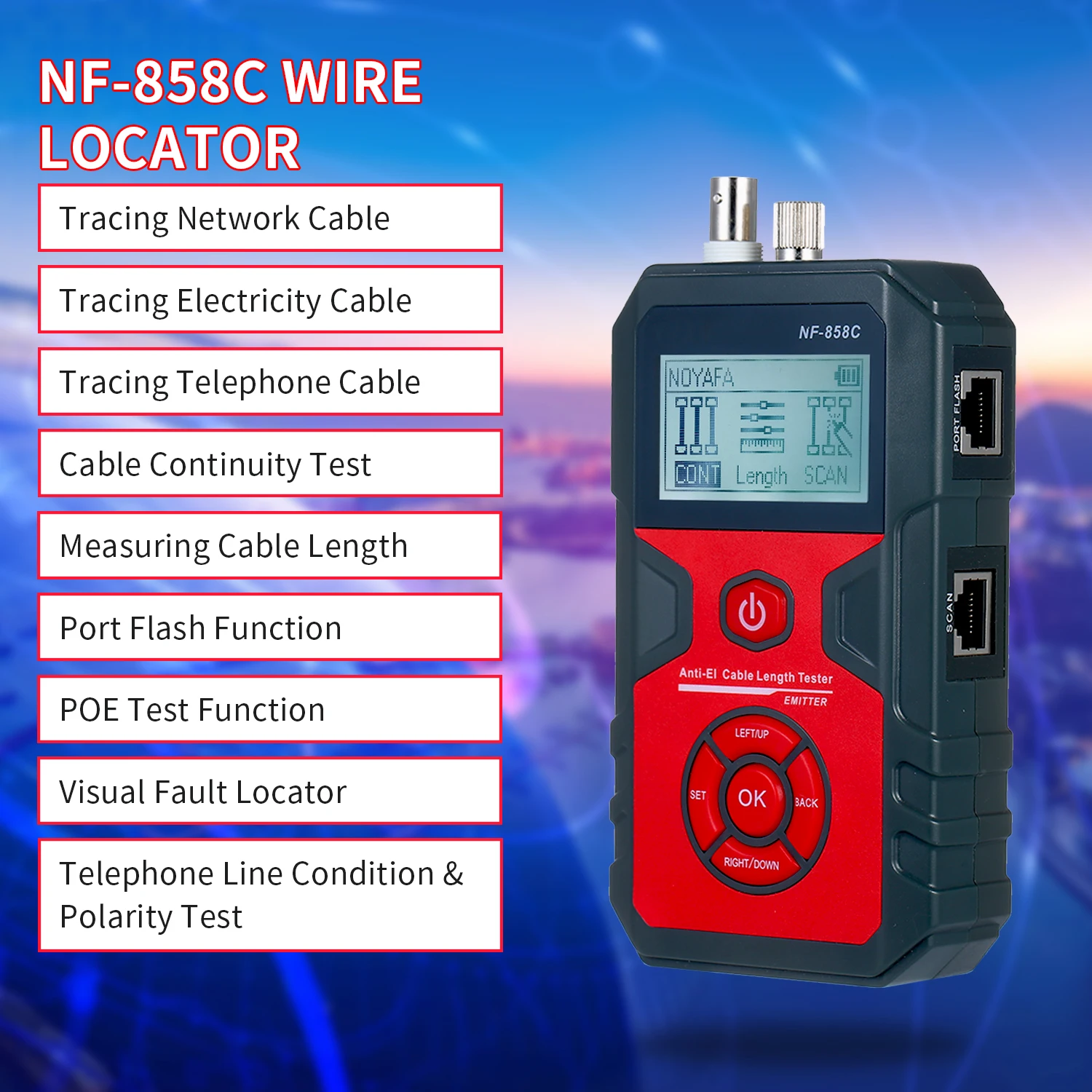 Прибор для измерения проводки ручной детектор поиска электрических