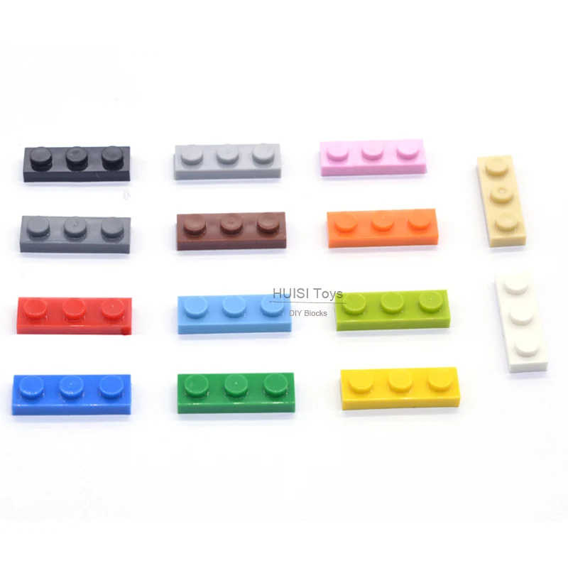Decool Legoes Совместимые Кирпичи 1x3 Короткие пластиковые строительные блоки детали