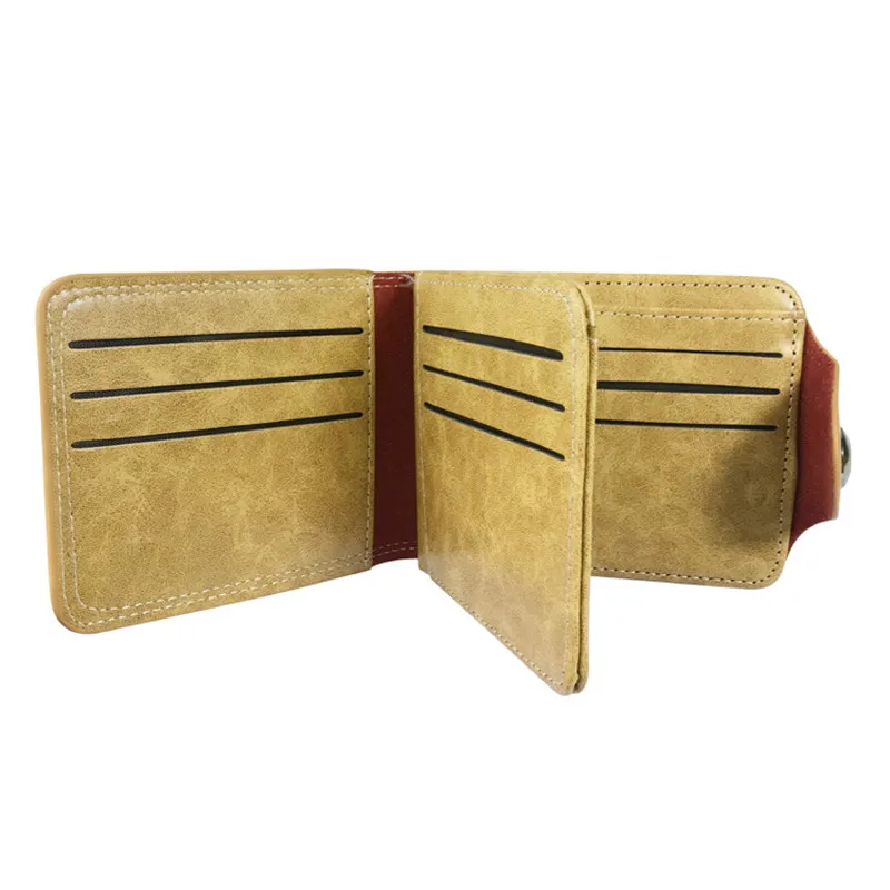 Мужской кошелек Marvel с рисунком Человека-паука короткий складной бумажник