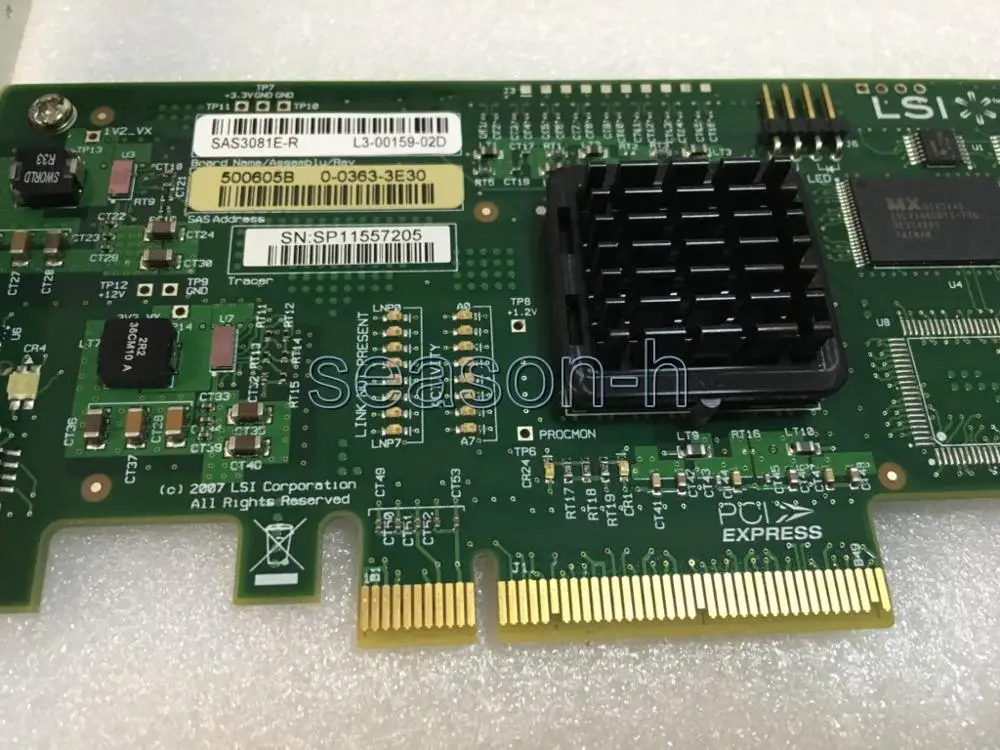 Хост-адаптер LSI SAS 3081E-R 3 ГБ/сек. 8 портов SATA/SAS 1068E плата контроллера PCI-E | Компьютеры