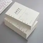 2022 А5 Журнал Планировщик повестки дня блокнот 80 г бумага 6 отверстий свободный лист спиральное Кольцо Связующий дневник планировщик внутреннее ядро