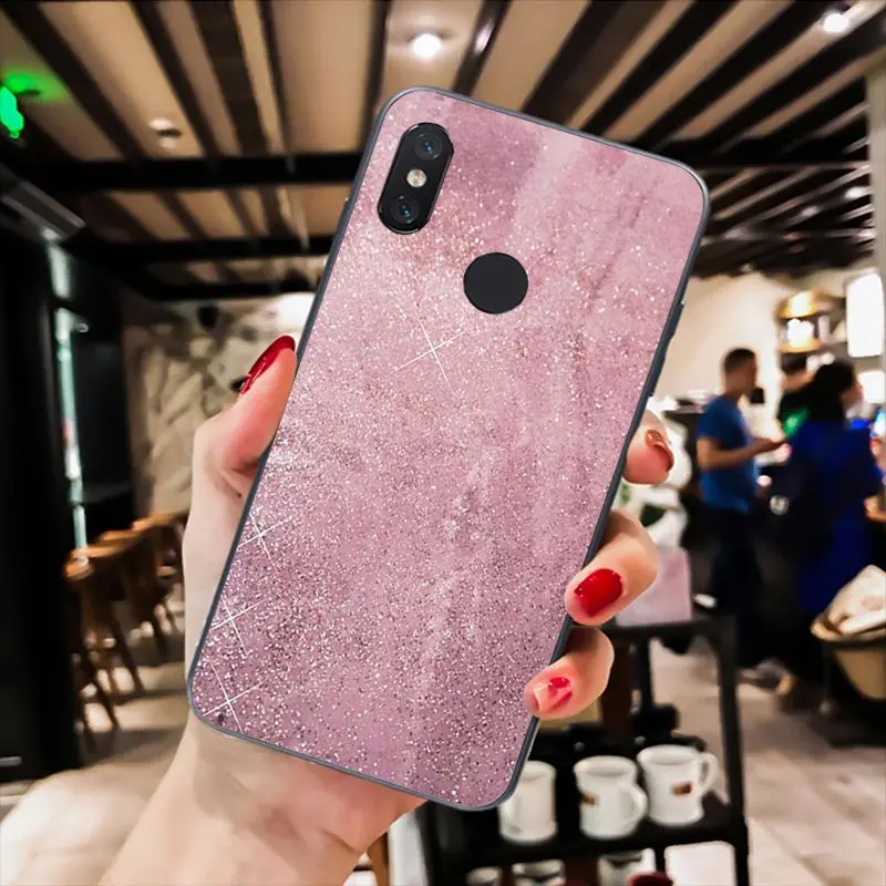 Babaite Gold Pink rose Glitter Phone Case for Xiaomi mi5 6 A1 A2 Lite Mi9 9SE mi8lite F1 Mix2 2S Max2 3 | Мобильные телефоны и