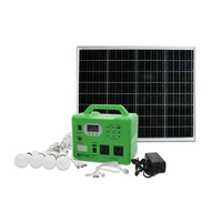portable power station 300w solar generator home system camping