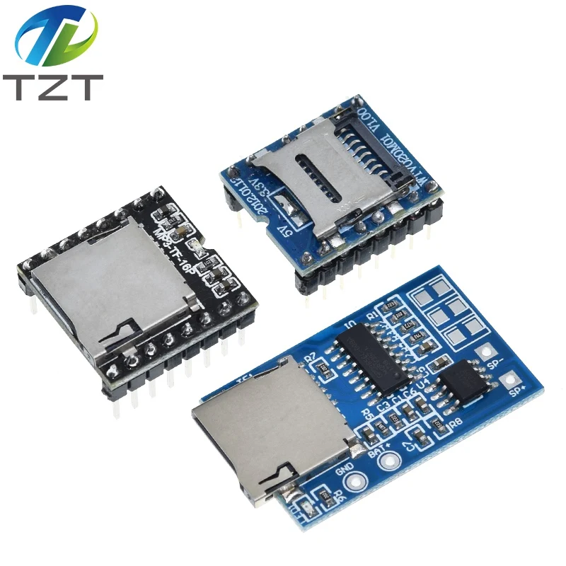 Модуль мини MP3-плеера WTV020 GPD2846A TF-карта MP3 звуковой модуль голосовой для модуля