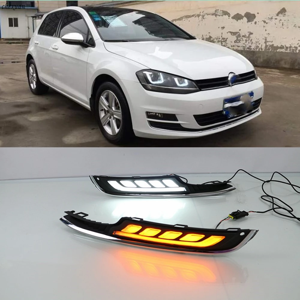 CSCSNL 1 комплект 12 В ABS светодиодный ные дневные ходовые огни DRL с поворотным