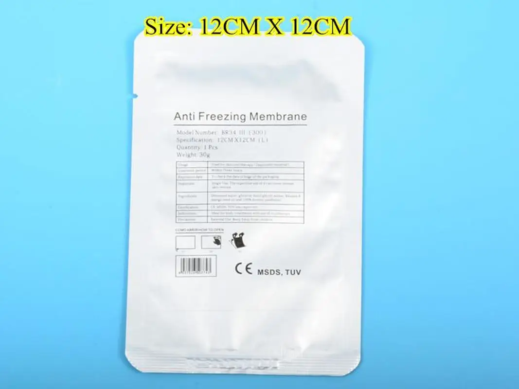 

Antifreeze Membrane 34*42Cm 12*12Cm 32*32Cm Antifreezing Membranes Paper Anti-Freezing Cool Gel Pad For Fat Freezing 3Pcs