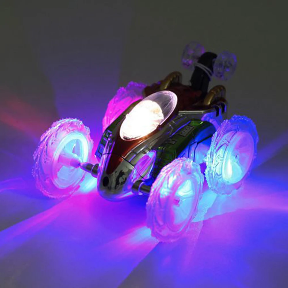 360 Tumbling электрический контроль led RC трюк Танцующая машинка мигающий свет Dasher автомобиль дети дистанционное управление игрушка 15*10*8,5 см