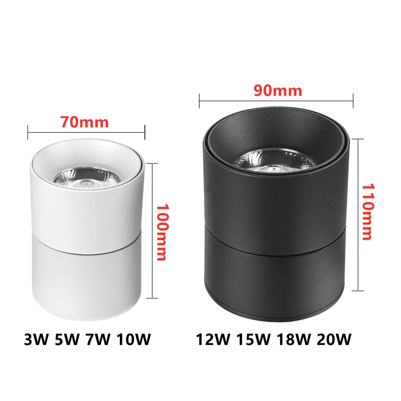 COB светодиодный локальный светильник поверхностного монтажа Потолочные