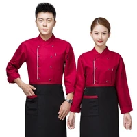 chef jackets waitress uniform coat work clothes redecillas restaurant chef uniforms shirts