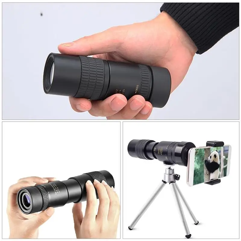 

Telescopic Mini Monoculars Single-tube Telescope for Phone Photography (Black)