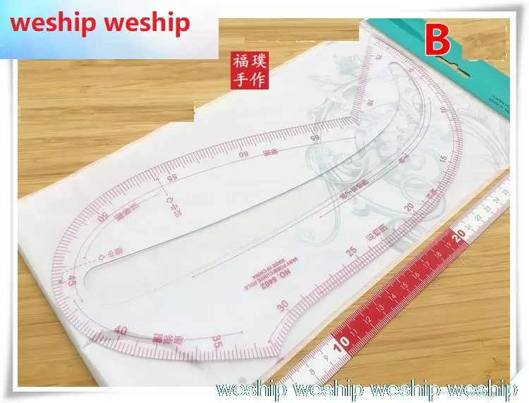 Акриловые отклонения формы кривой правила/рукав чертеж линейки и