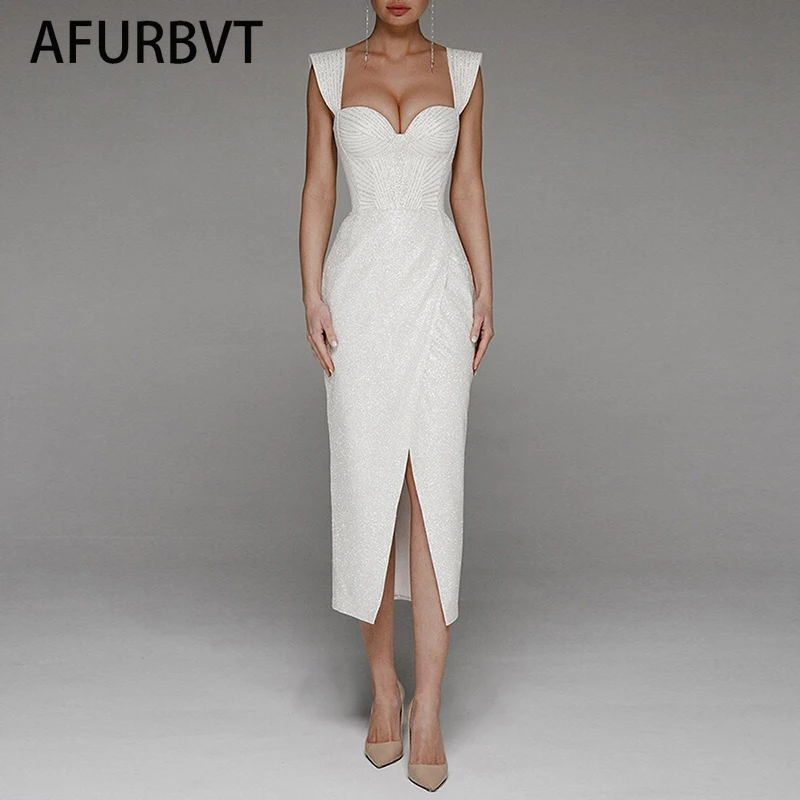 

Women's Slim Print Fashion Sling Spaghetti Bodycon sexy V Neck Strappy Ladies Evening Party Midi Short Dress