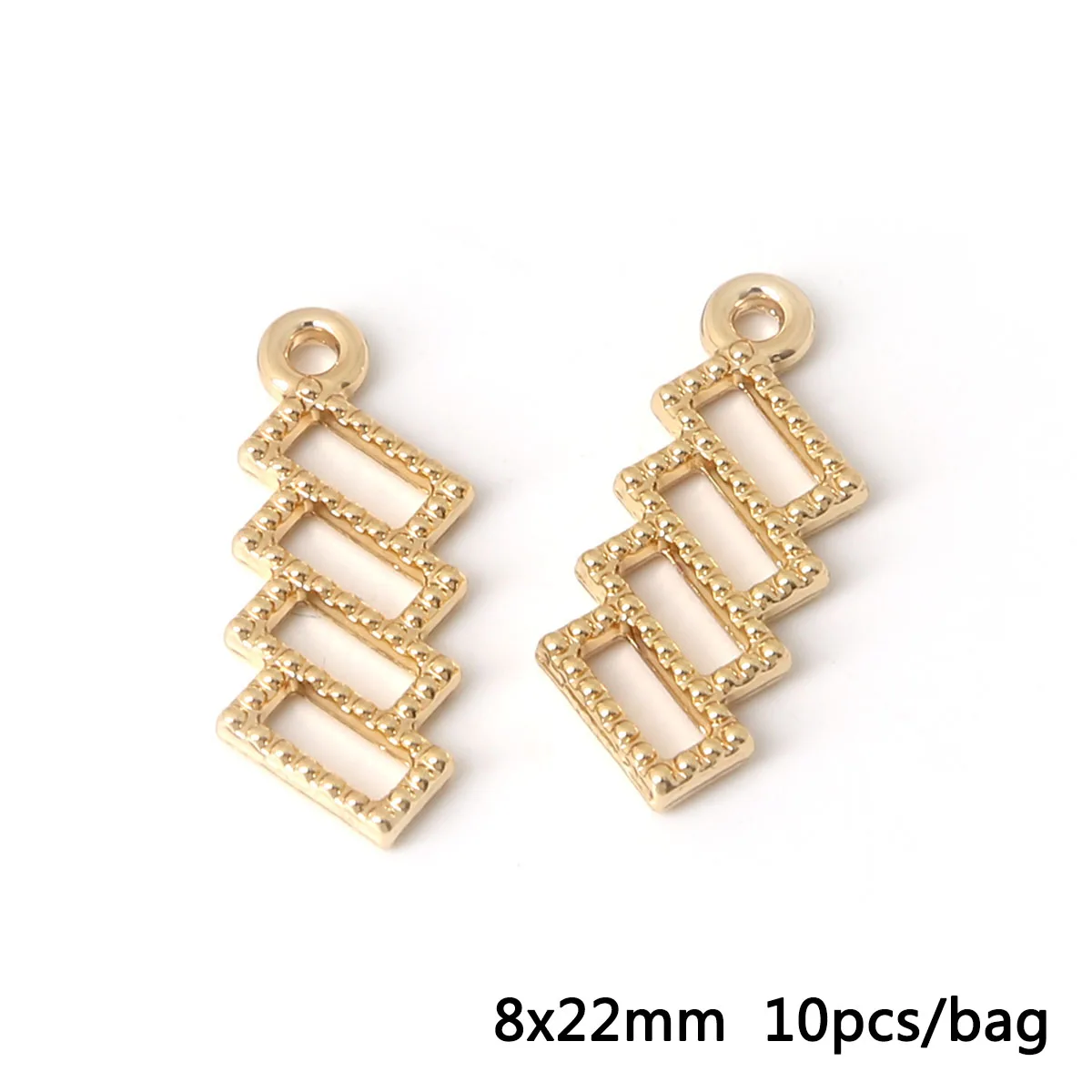 10pcs Metall Charms Leaf Star Heart Knot-bow Geometric earrings necklace handcraft DIY Jewelry findings accessories | Украшения и