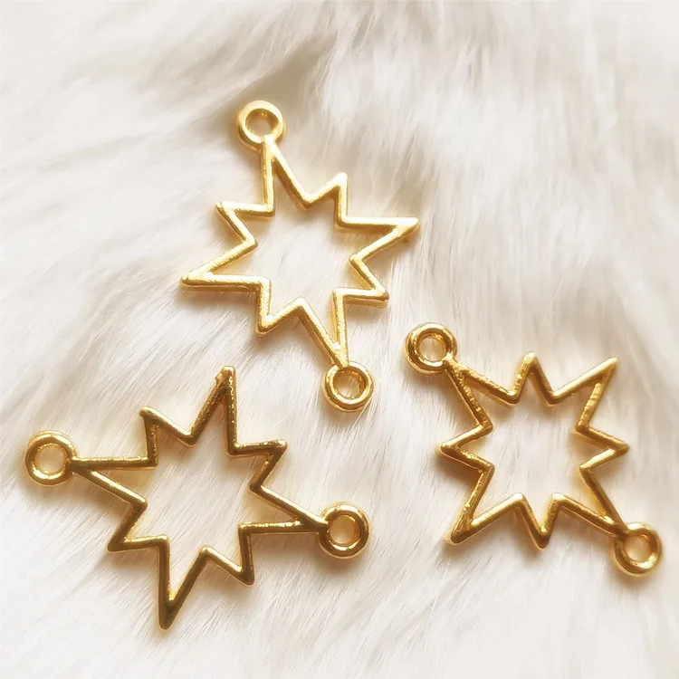 Полые Аурора звезда очарование контур кулон добавить УФ смолы ремесло поставки