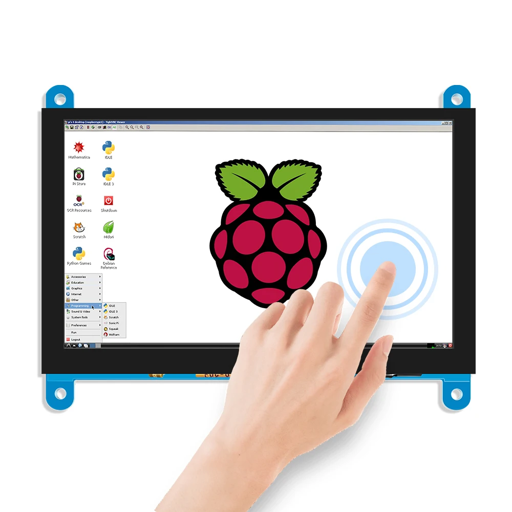 5-дюймовый ЖК-дисплей AIDA64 емкостный сенсорный модуль HDMI 800x480 для Raspberry Pi 3 Pi4 ПК