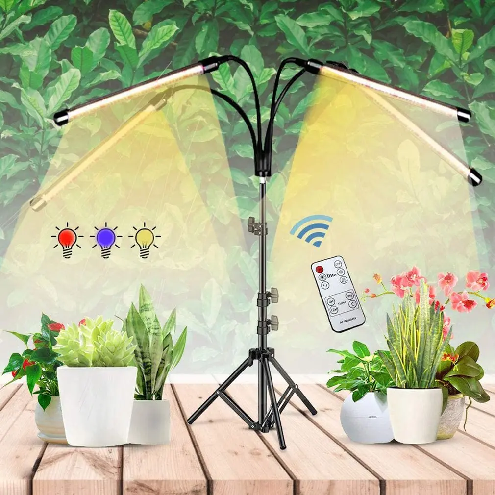 

NEW LED Grow Light Remote Control Plant Growth Lamp With Bracket Timing Function Indoor Gardening Greenhouse Plant Growth Lamp