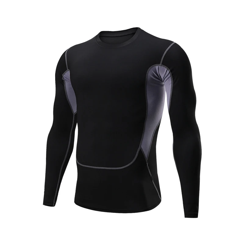 Быстросохнущие дышащие тянущиеся колготки для мужчин футболка спортзала спорта