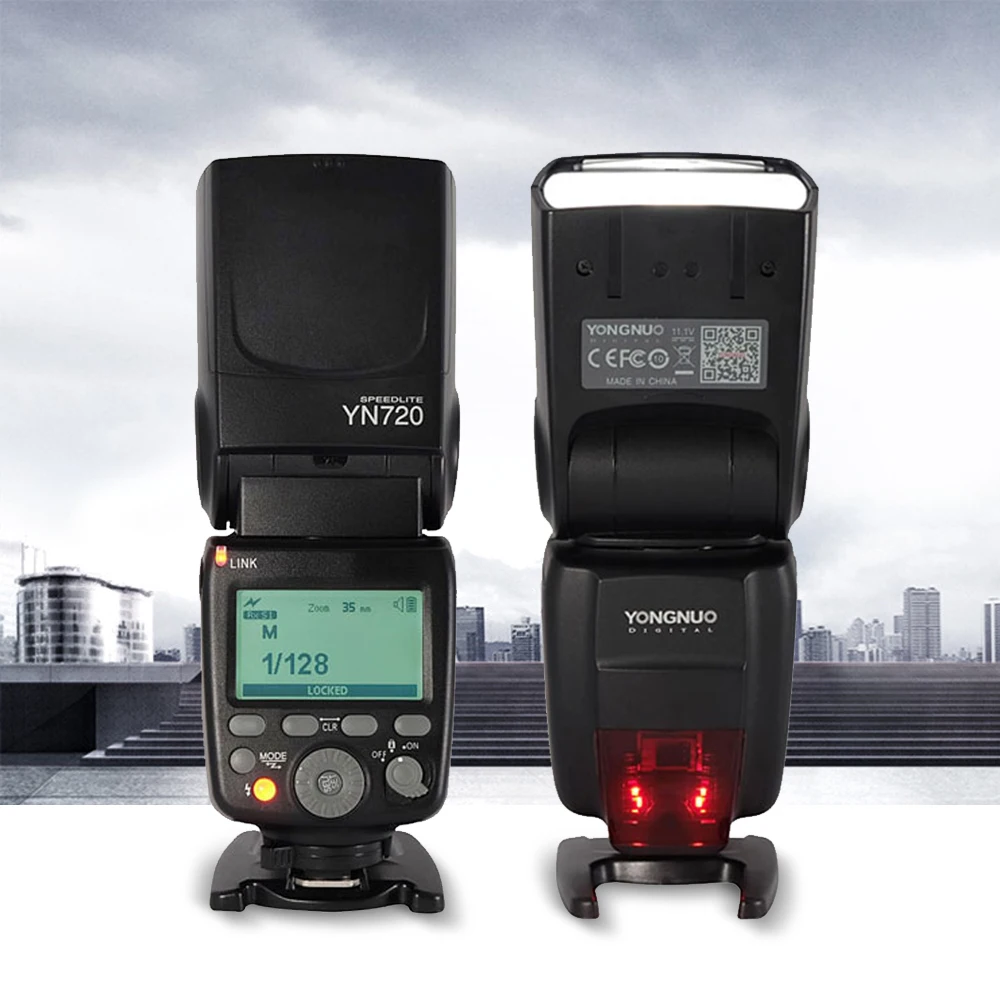 2018 YONGNUO YN720 литиевая Вспышка Speedlite с литий-ионной батареей для Canon 1100d 650d 600d 70d 700d Nikon