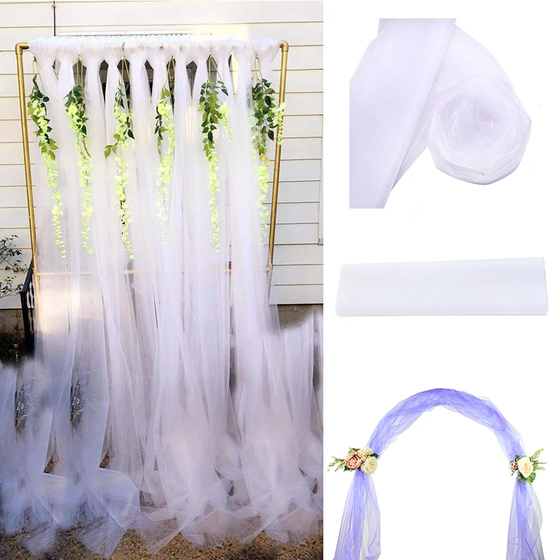48/72 см пряжа тюля в рулоне отвесная органза для украшения свадебных торжеств
