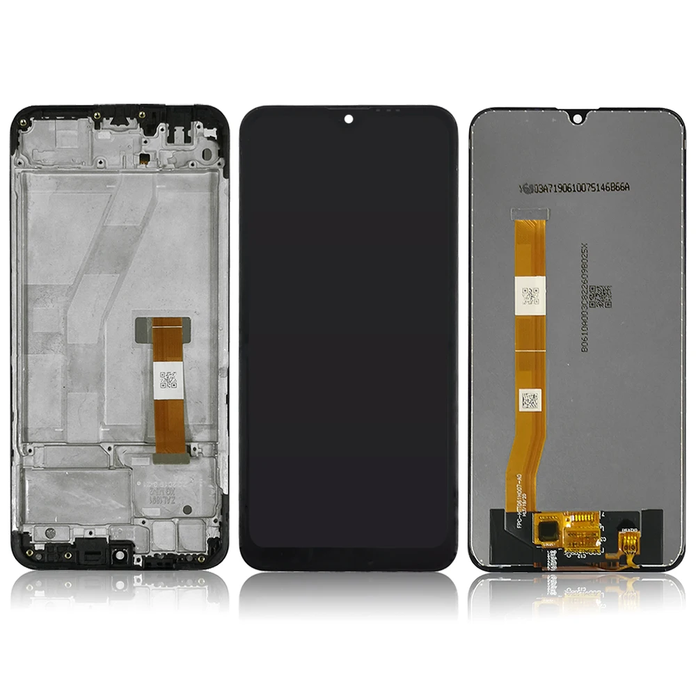 100 tested black for oppo a1k cph1923 realme c2 lcd display touch screen with frame digitizer assembly replacement free global shipping
