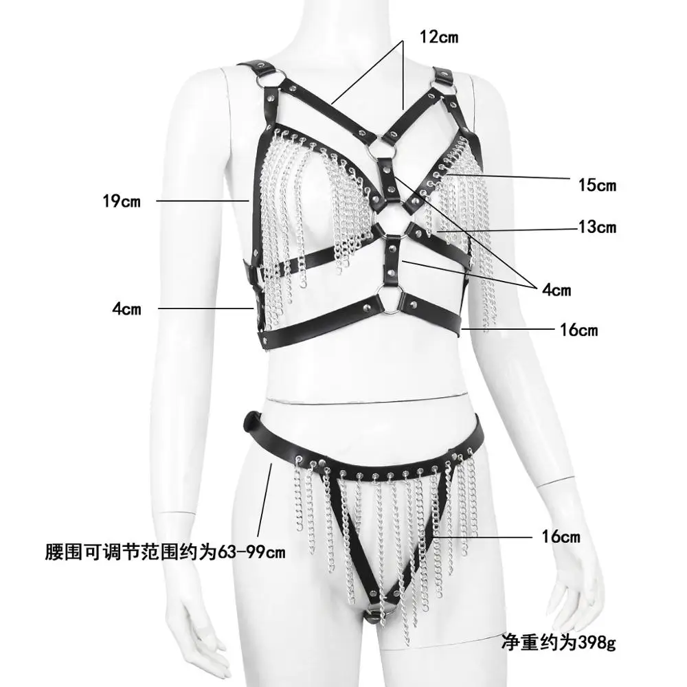 Сексуальный кожаный женский ремень для тела ног поясные ремни бюстгальтер