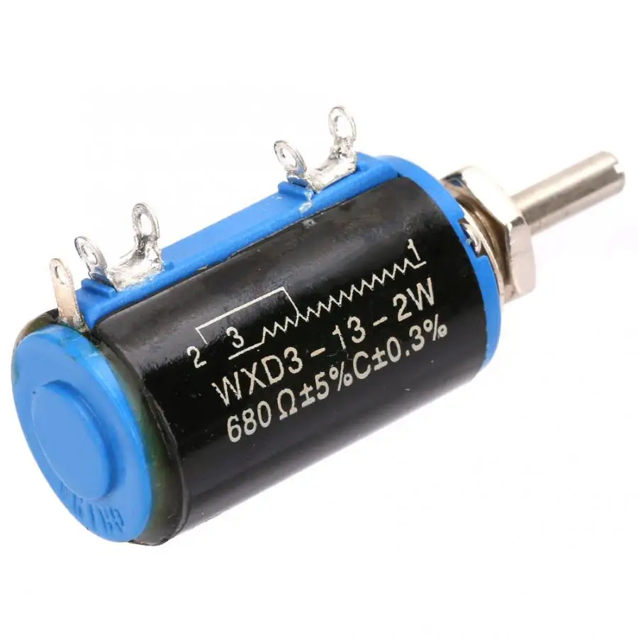 Высокоточный Регулируемый резистивный проволочный потенциометр 2 Вт