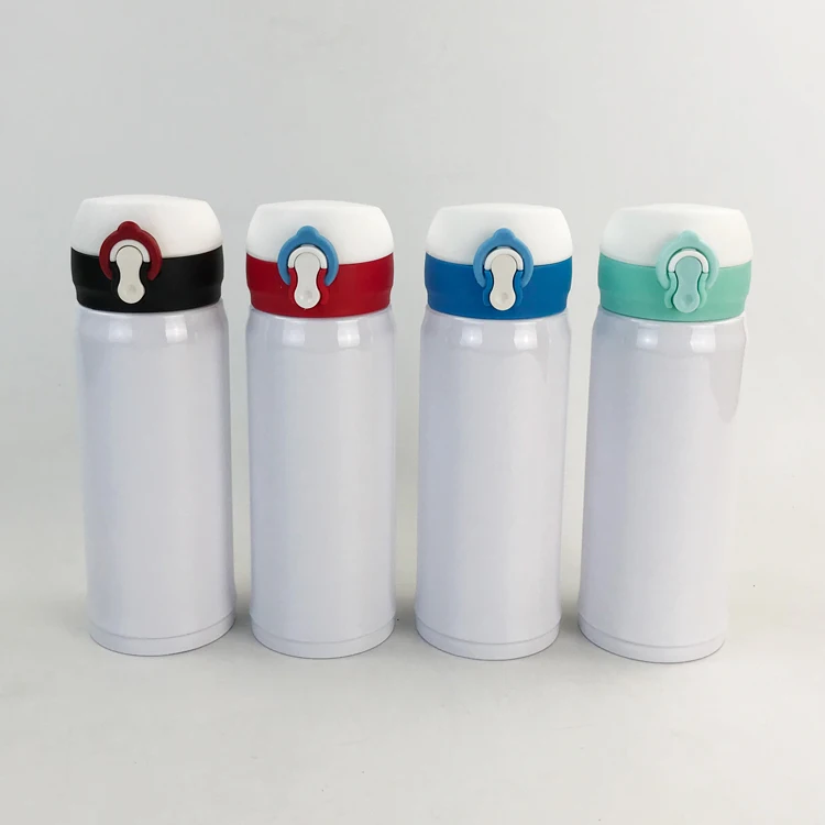 4pcs/lot Blank Sublimation 350ml Bottle Cap Upspring Transfer Prtinting by Sublimation INK DIY Transfer Heat Press Printing