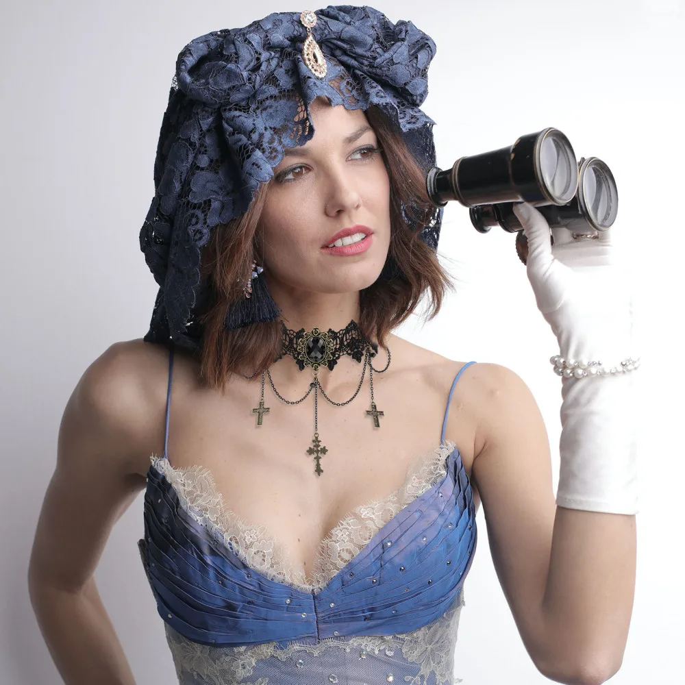 

Vintage Gothic Style Lace Necklace Lace Choker for Party Cosplay