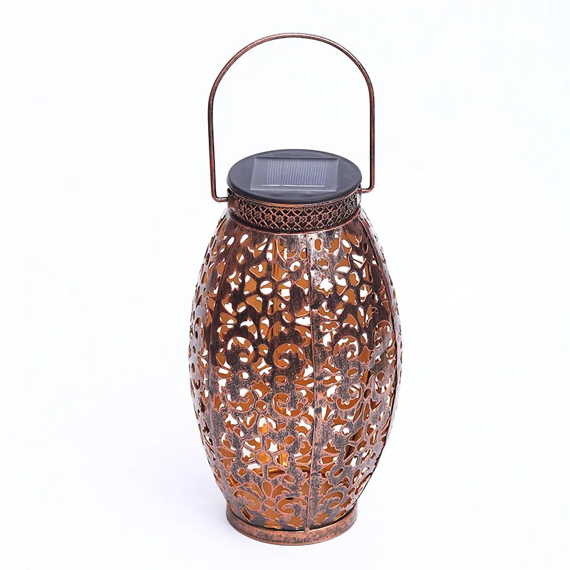 

cross border hot sale solar outdoor garden decoration landscape lamp hollow lantern waterproof projection garden lamp