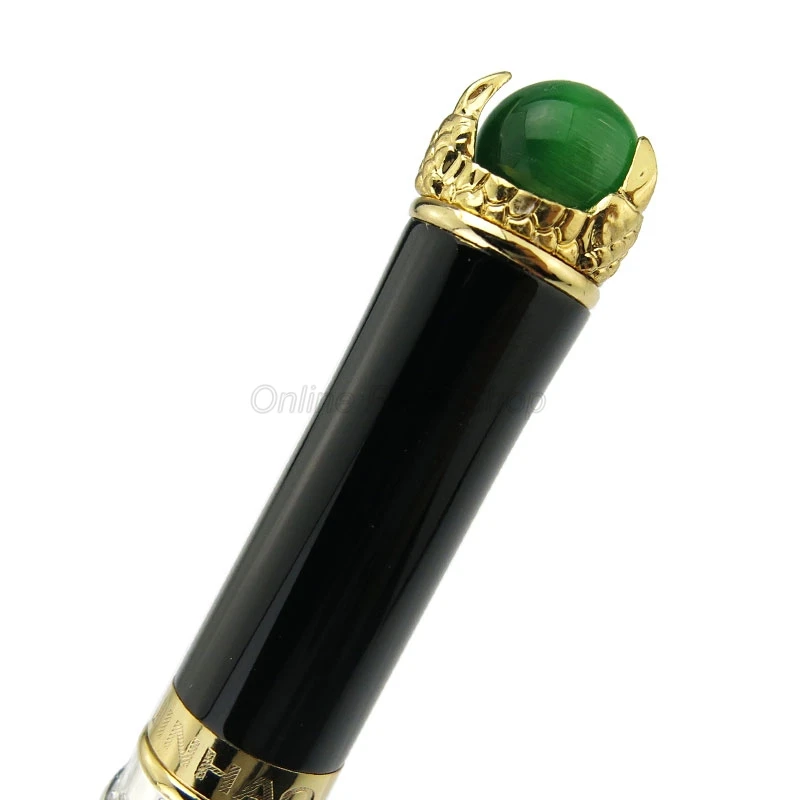 Ручка-роллер Jinhao Ancient Dragon King металлическое тиснение зеленые украшения сверху