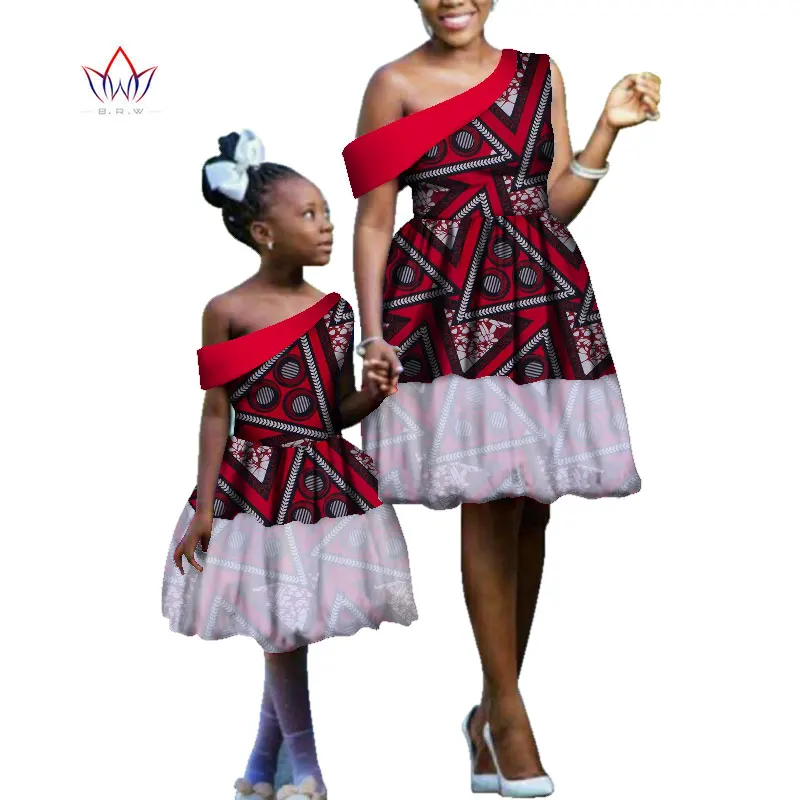 Лето 2021 африканские платья Дашики для женщин и детей африканская одежда до колен
