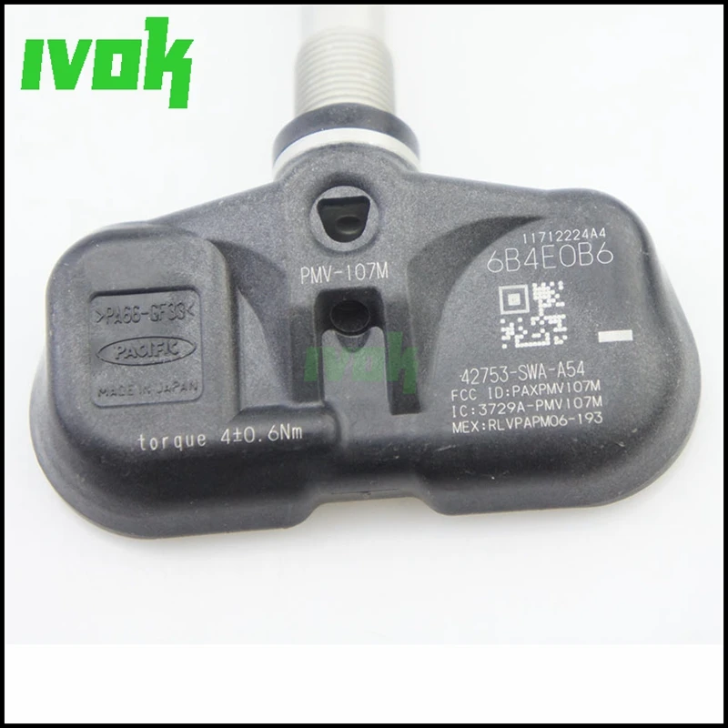 Датчик давления в шинах Pacific TPMS для Honda Accord CRV Fit 42753 SWA A54|tyre pressure sensor|tpms tire sensortpms |