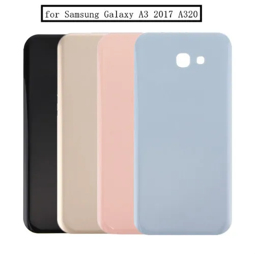 Подарок + для Samsung Galaxy A3 2017 A320 стеклянная задняя крышка батарейного отсека Замена