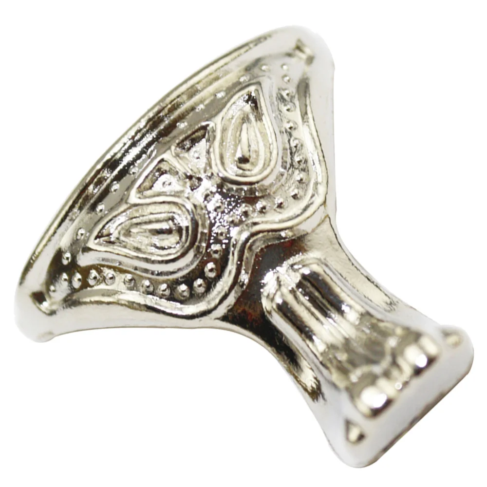 

20PCS 28x27mm Furniture Support Feet Face Shape Zinc Alloy Box Legs Sofa Decoration Accessories Silver