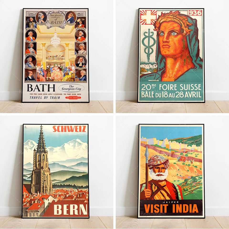 

Bern Travel Poster| Vintage Travel Print| Switzerland Wall Art Print| Canvas Print Wall Decor| Poster Print