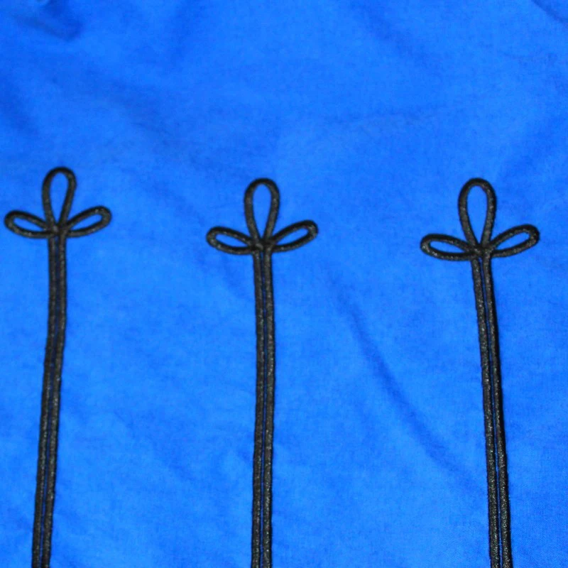 Винтажная мужская готическая куртка двубортная туника с вышивкой панк