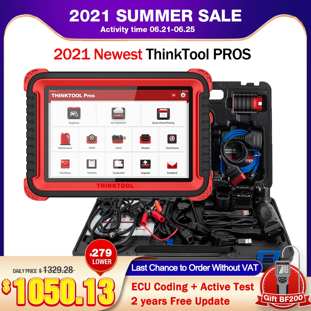 THINKCAR THINKTOOL плюсы Авто диагностический инструмент 10 &quotполный Системы ADAS OBD2 сканер